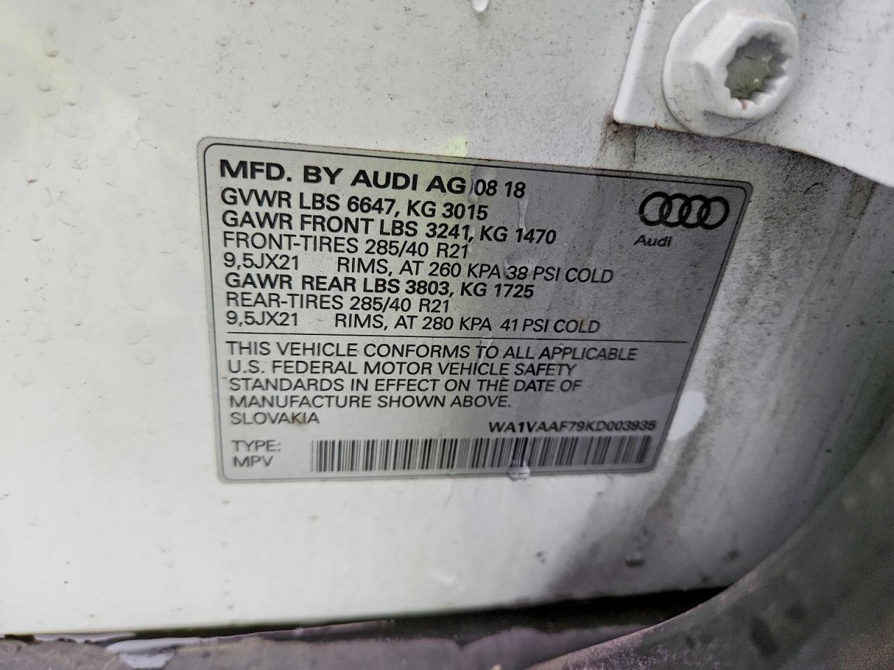 2019 AUDI Q7 PRESTIGE photo 25
