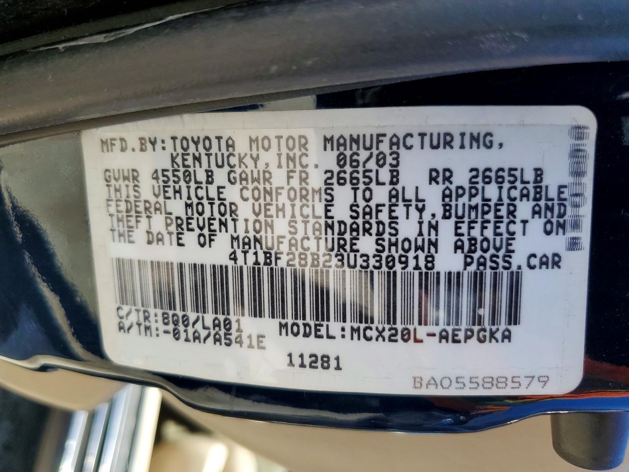 2003 TOYOTA AVALON XLS photo 25