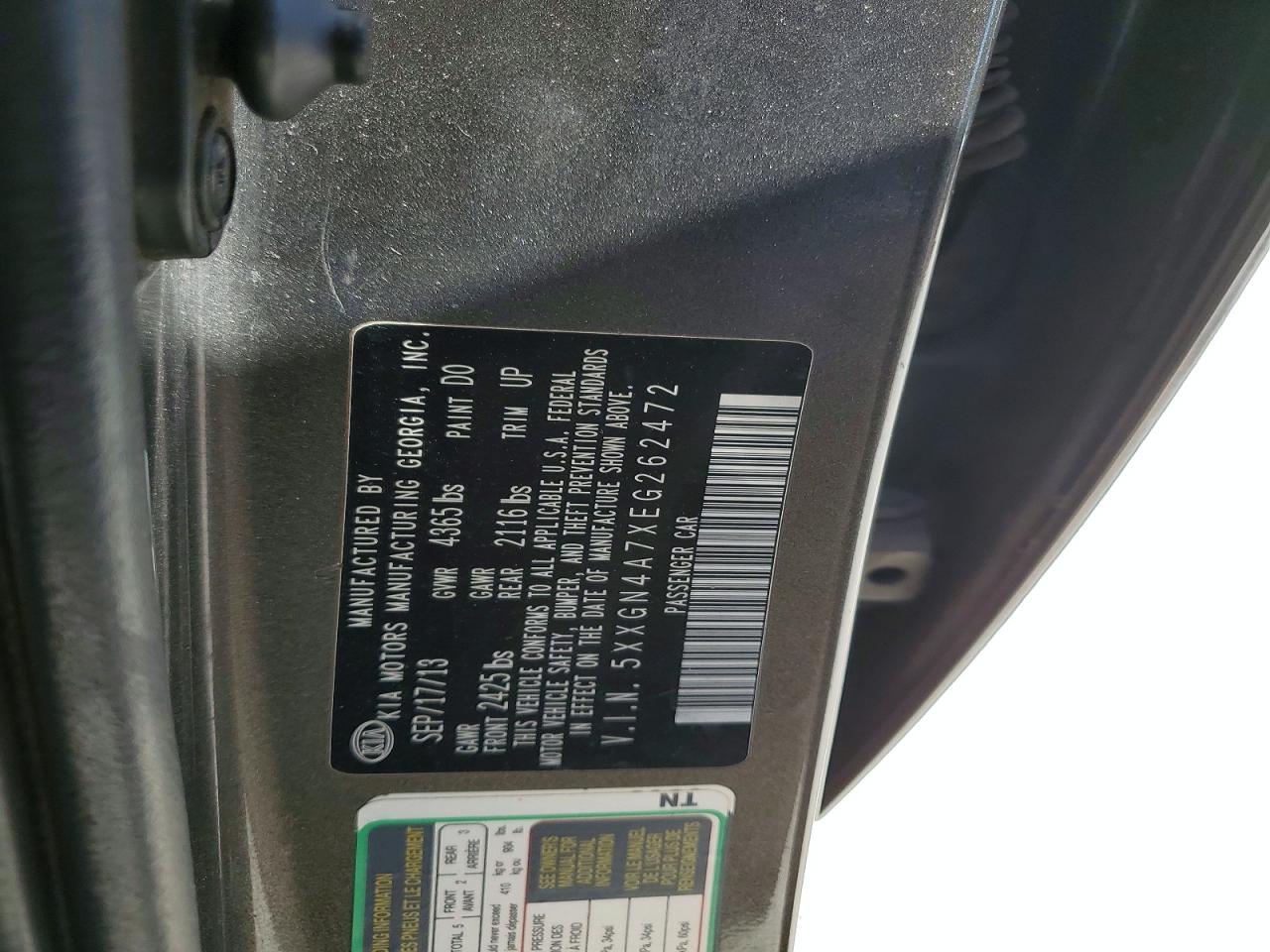 2014 KIA OPTIMA EX photo 37