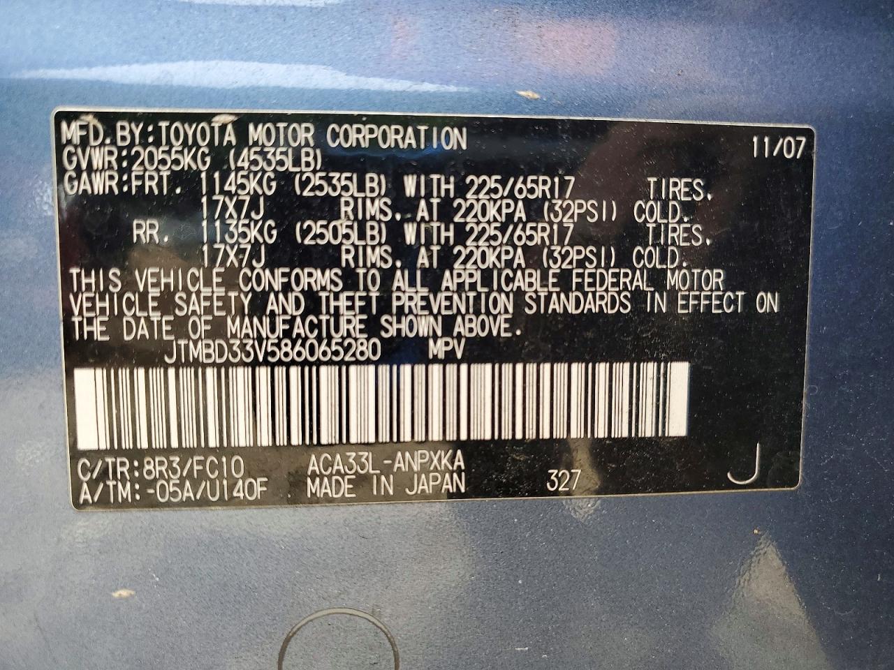 2008 TOYOTA RAV4 BASE photo 27