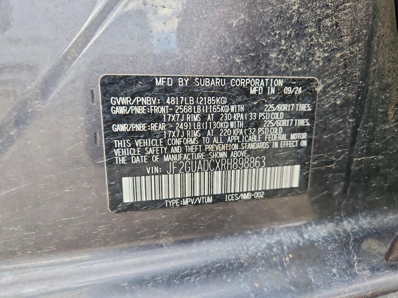 2024 SUBARU CROSSTREK PREMIUM photo 25