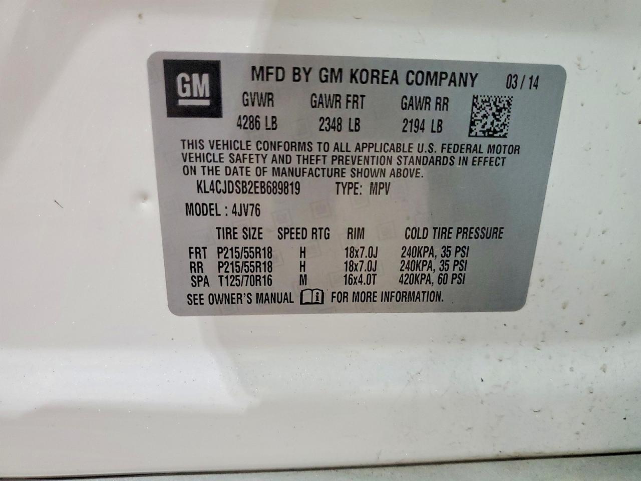 2014 BUICK ENCORE PREMIUM photo 25