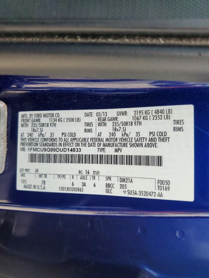 2013 FORD ESCAPE SE photo 37