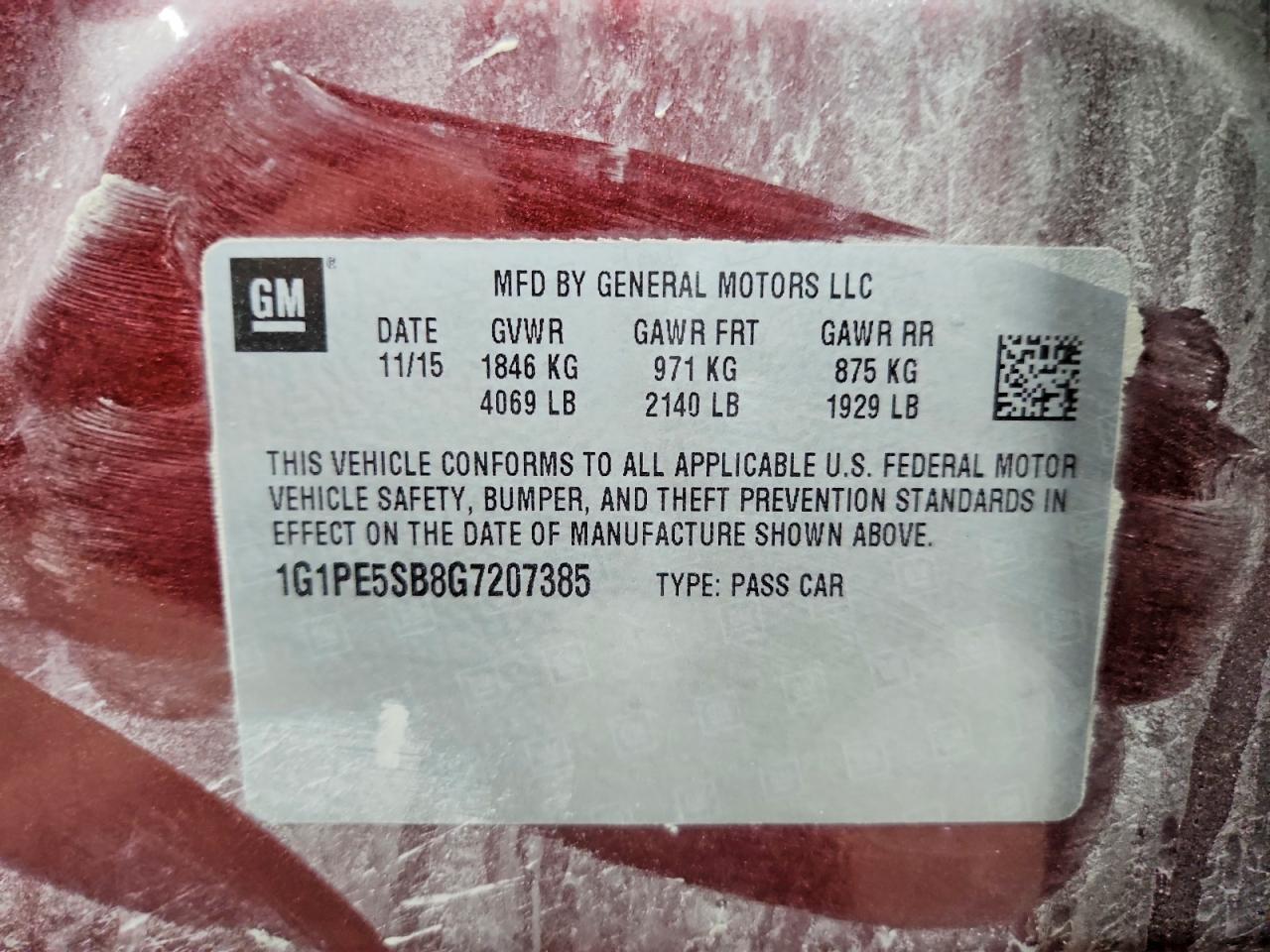 2016 CHEVROLET CRUZE LIMITED LT photo 23