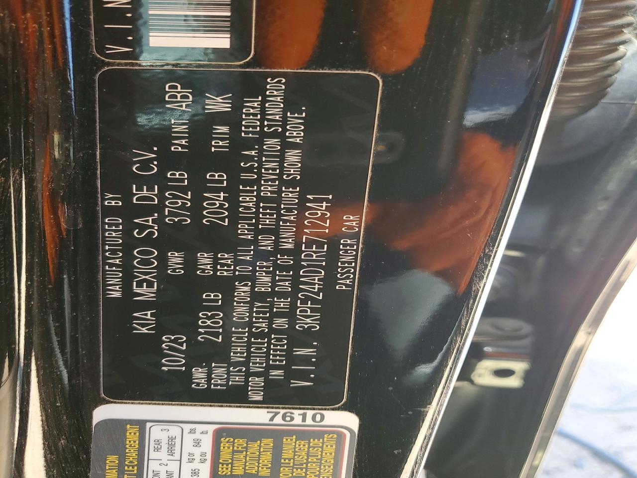 2024 KIA FORTE LXS photo 25