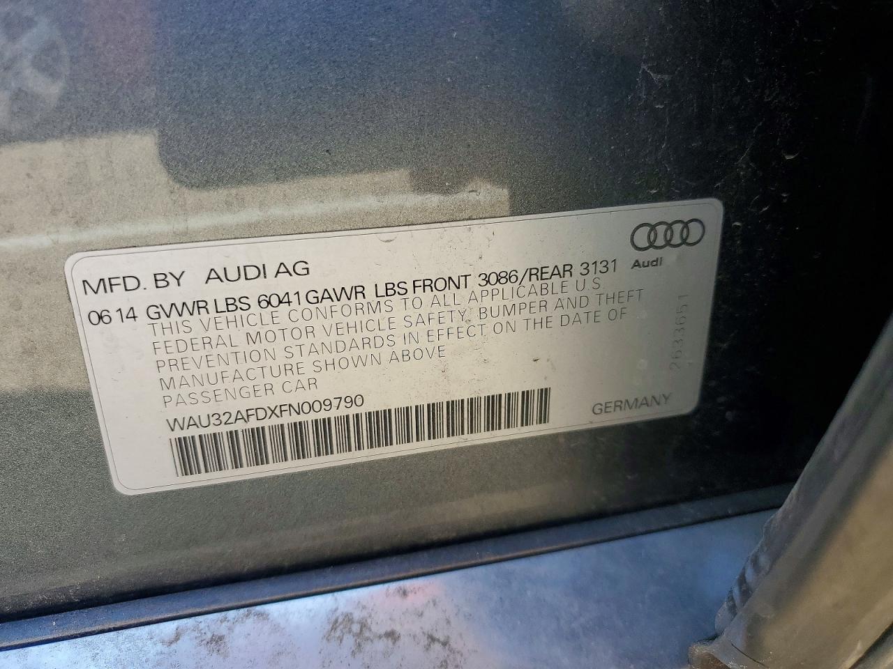 2015 AUDI A8 L QUATTRO photo 23