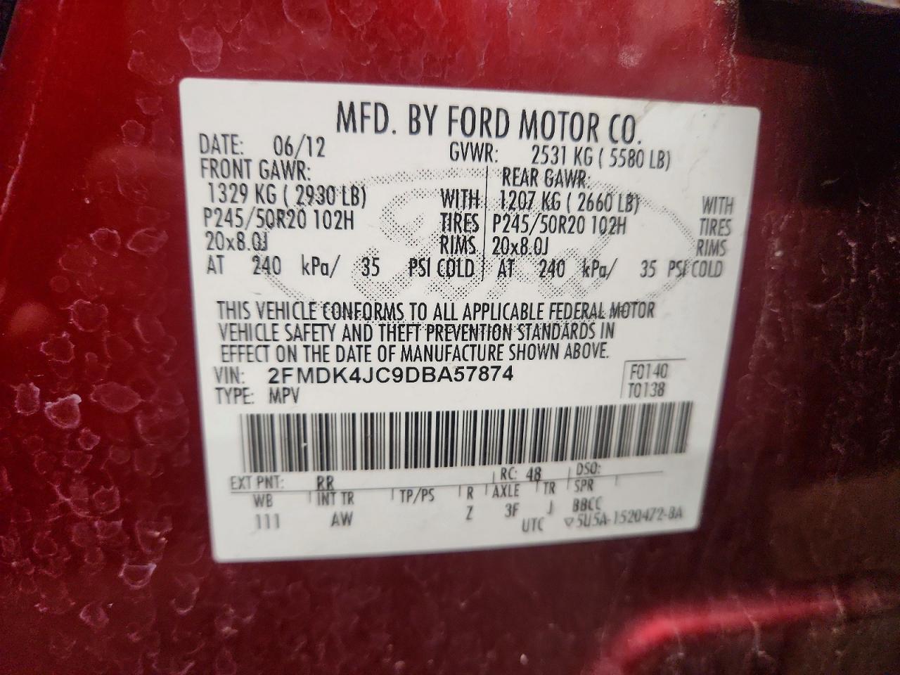 2013 FORD EDGE SEL photo 40