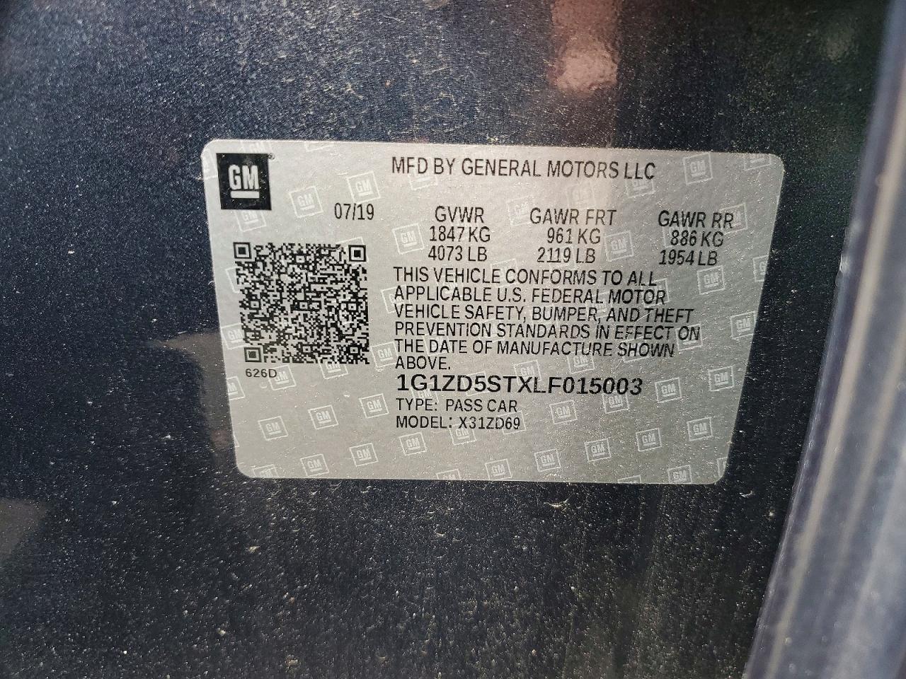 2020 CHEVROLET MALIBU LT photo 23