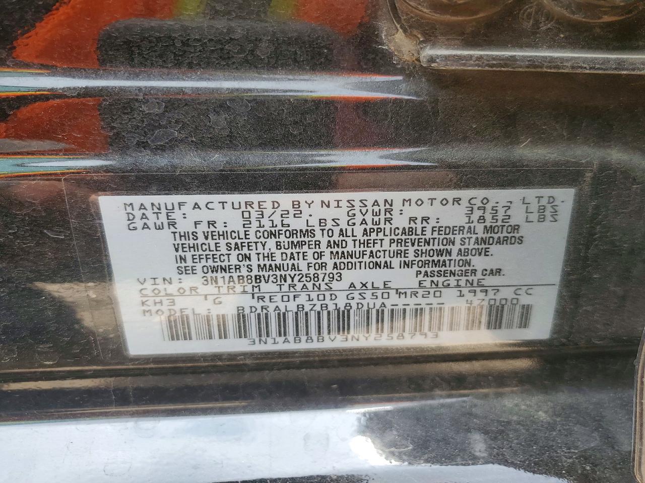 2022 NISSAN SENTRA S photo 37