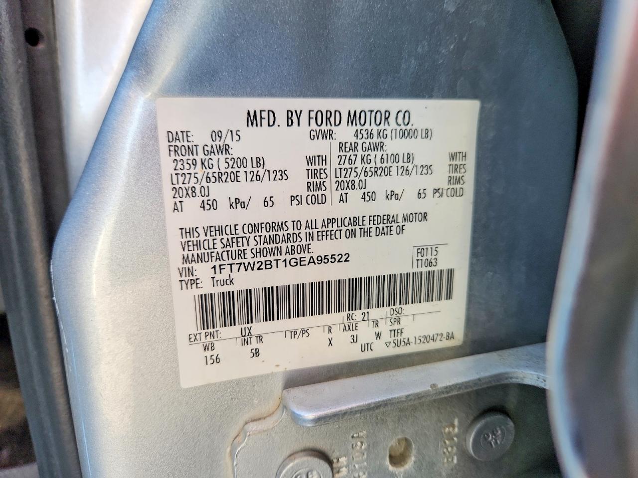 2016 FORD F250 SUPER DUTY photo 37