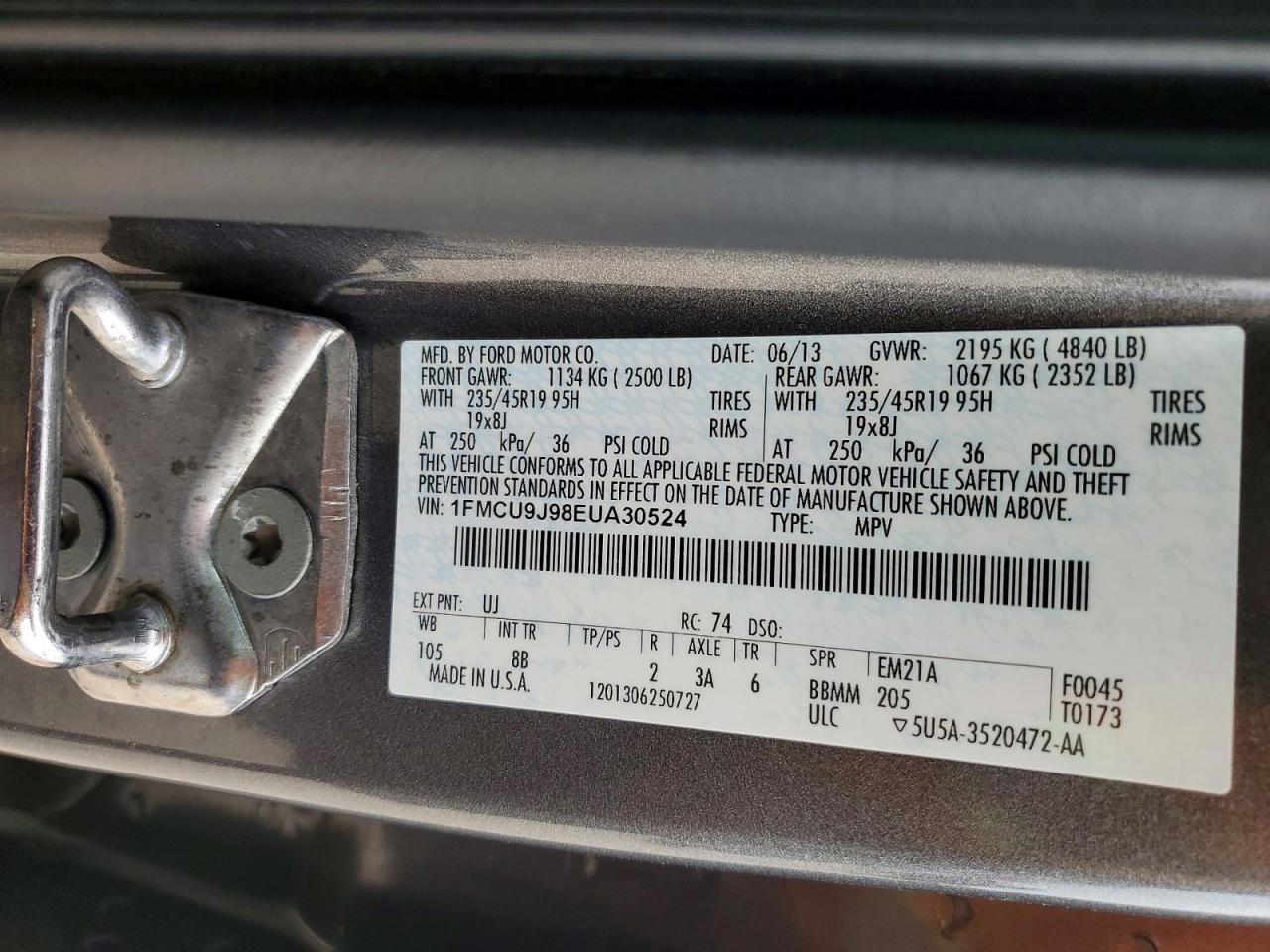 2014 FORD ESCAPE TITANIUM photo 25