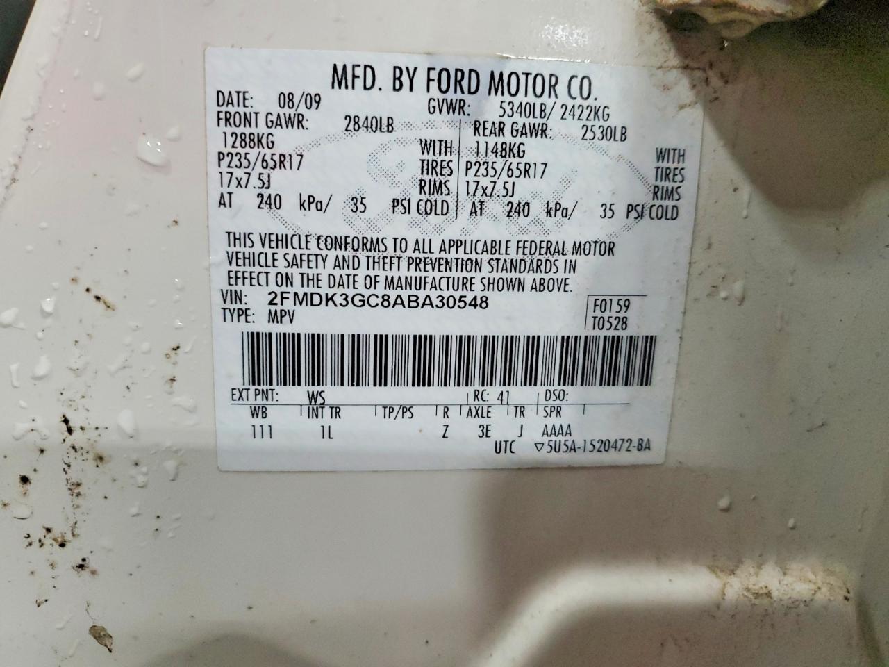 2010 FORD EDGE SE photo 25