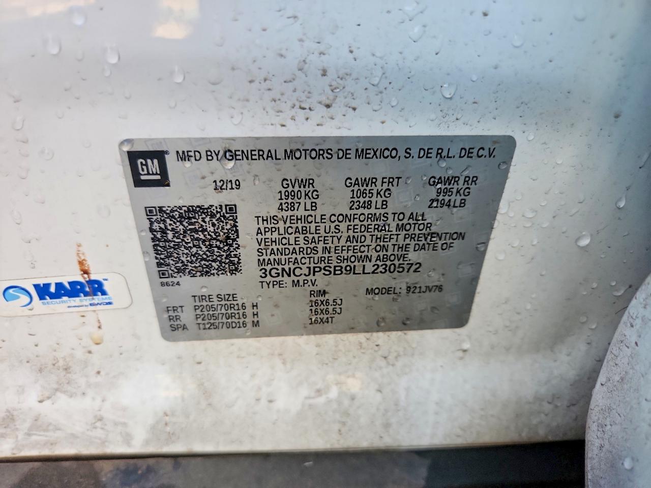 2020 CHEVROLET TRAX 1LT photo 34