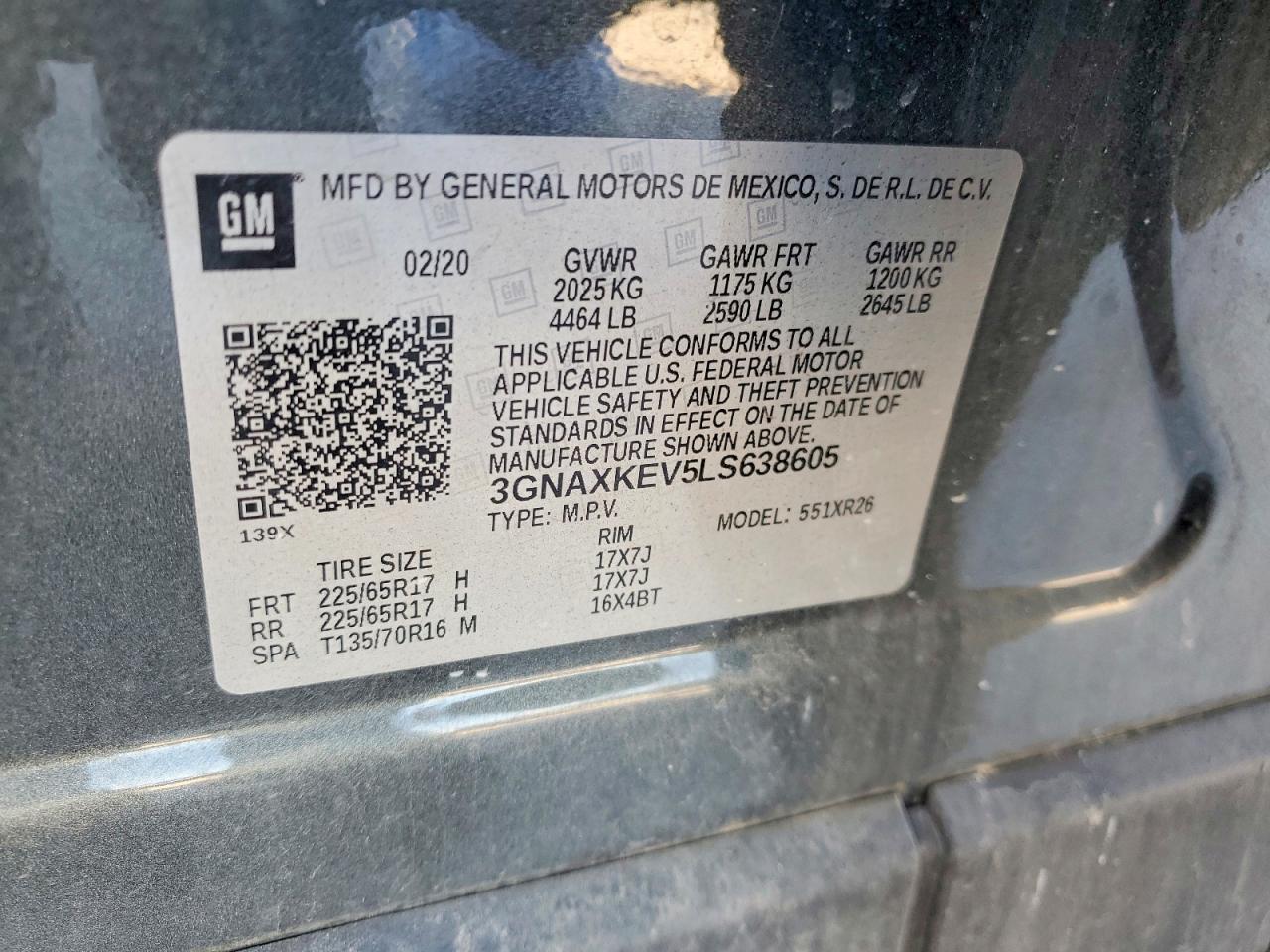 2020 CHEVROLET EQUINOX LT photo 25
