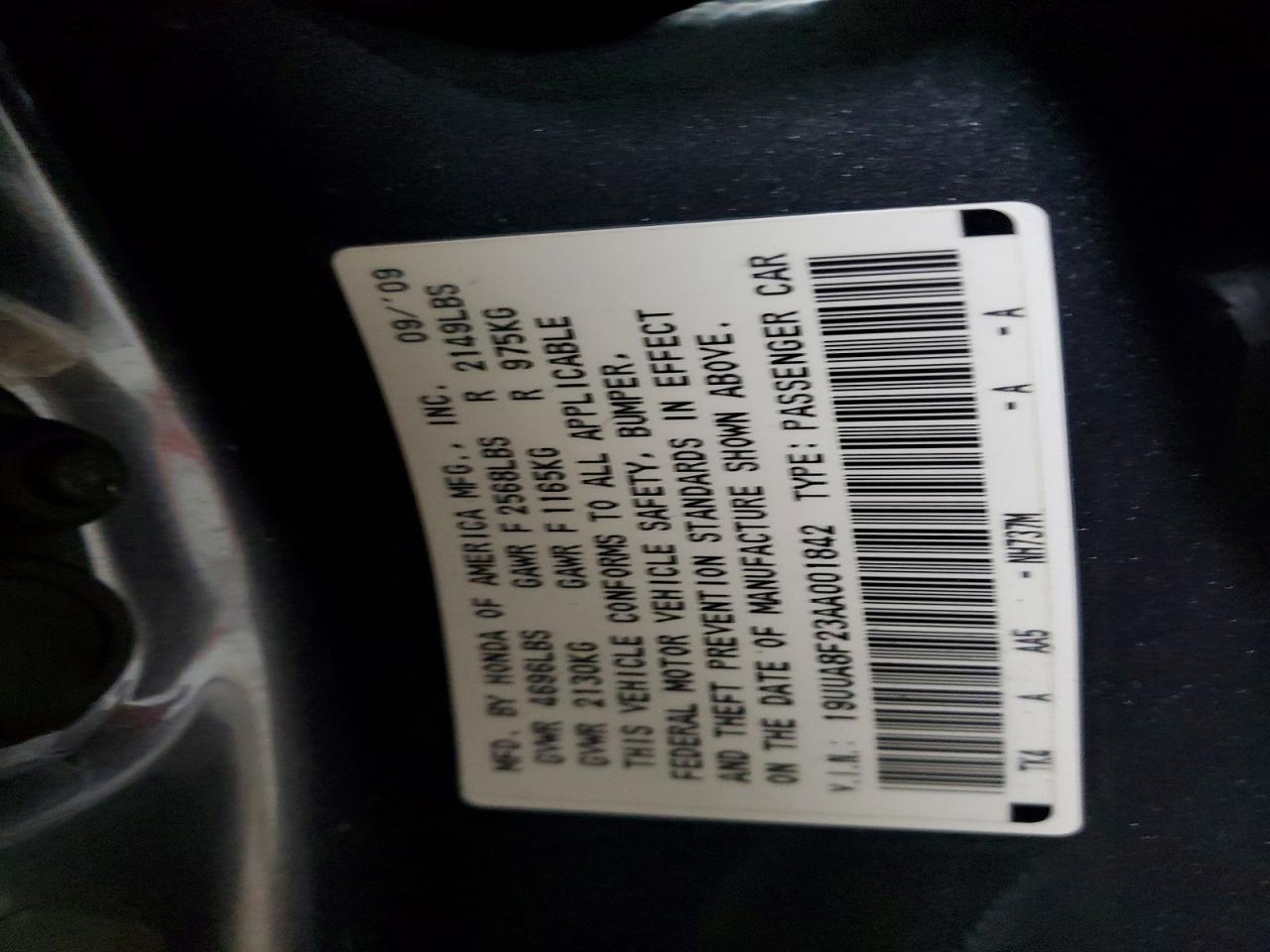 2010 ACURA TL photo 37