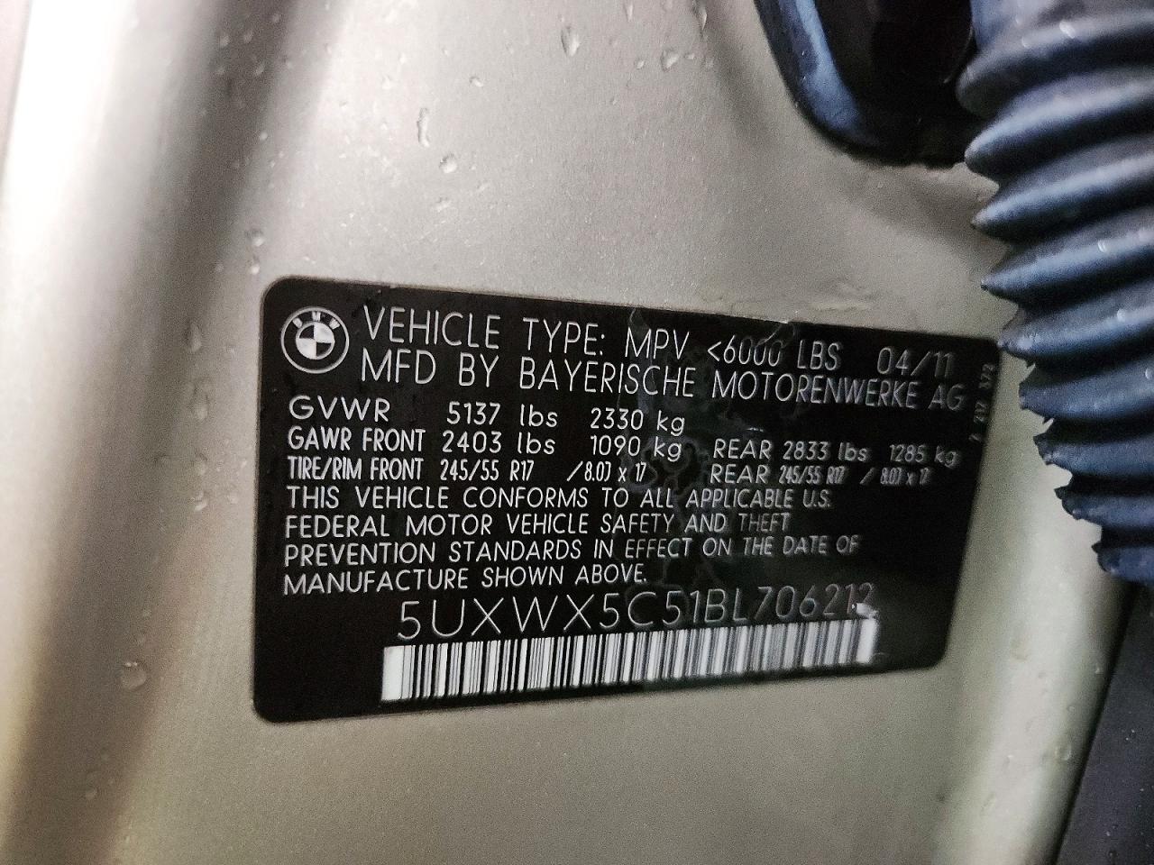 2011 BMW X3 XDRIVE28I photo 37