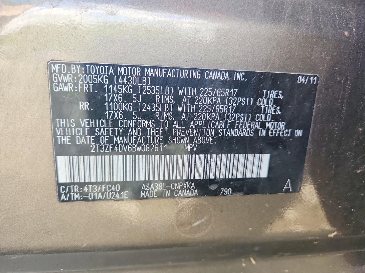 2011 TOYOTA RAV4 BASE photo 23