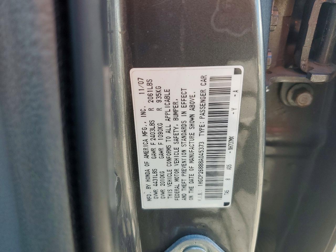2008 HONDA ACCORD EXL photo 34