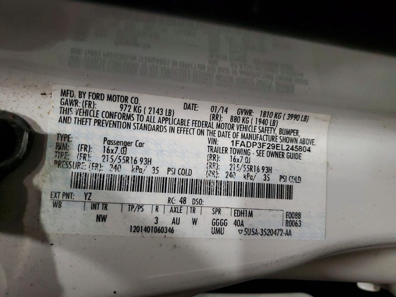 2014 FORD FOCUS SE photo 23