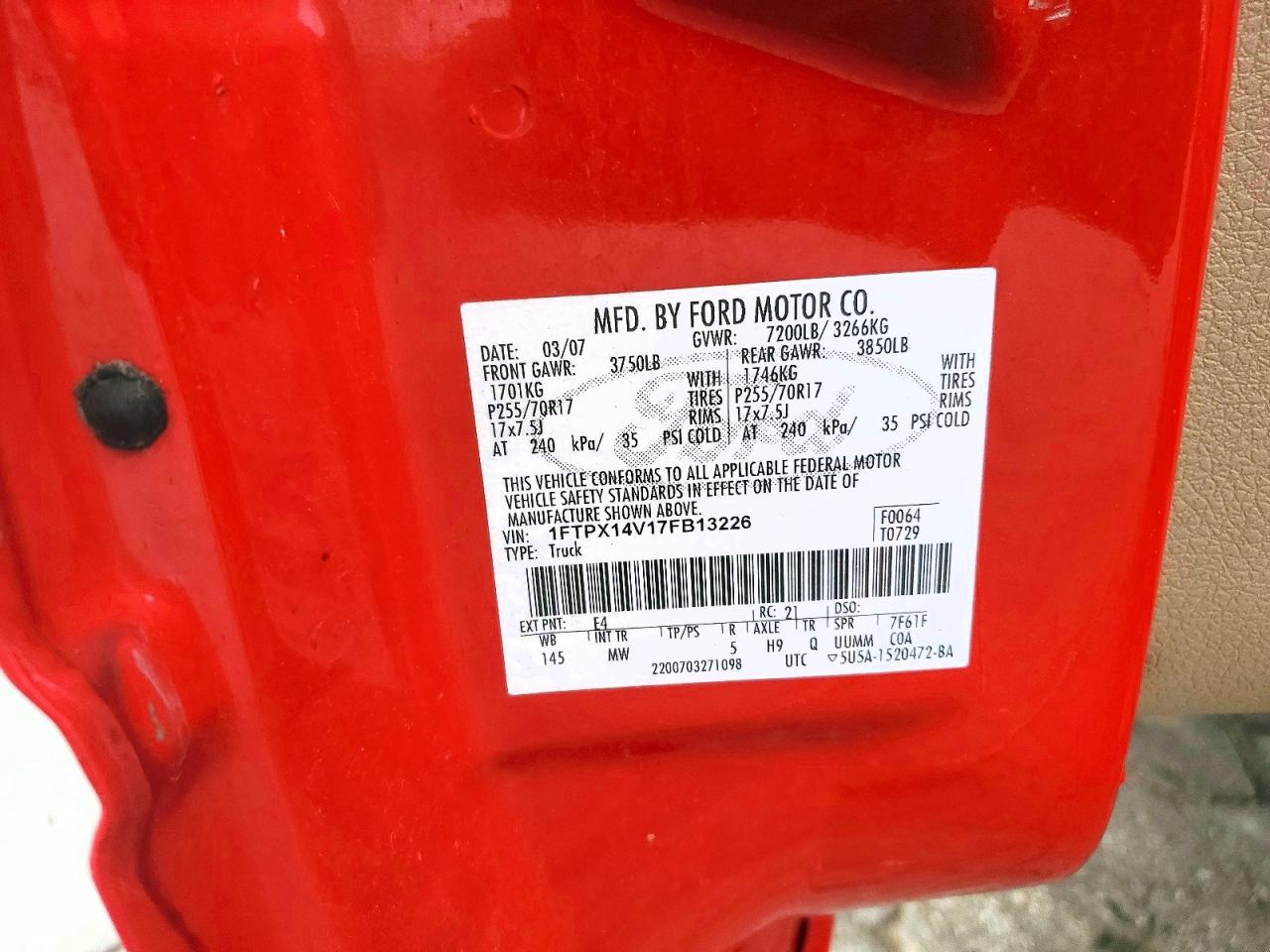 2007 FORD F150 photo 25