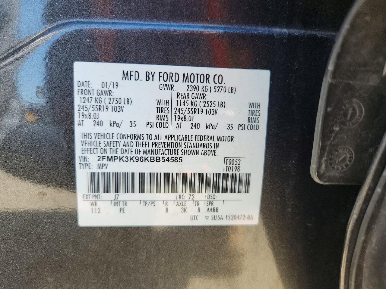2019 FORD EDGE TITANIUM photo 23