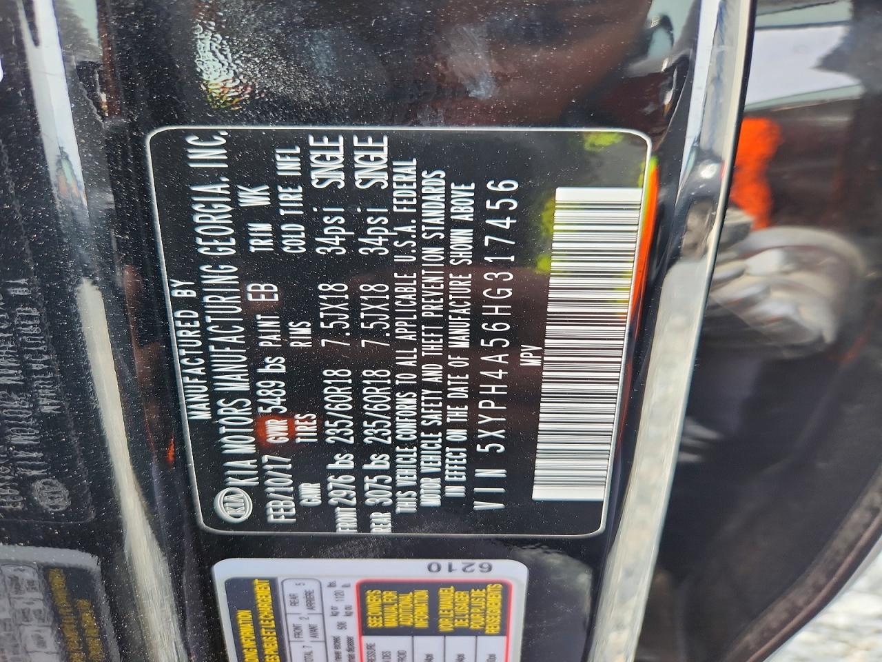 2017 KIA SORENTO EX photo 37
