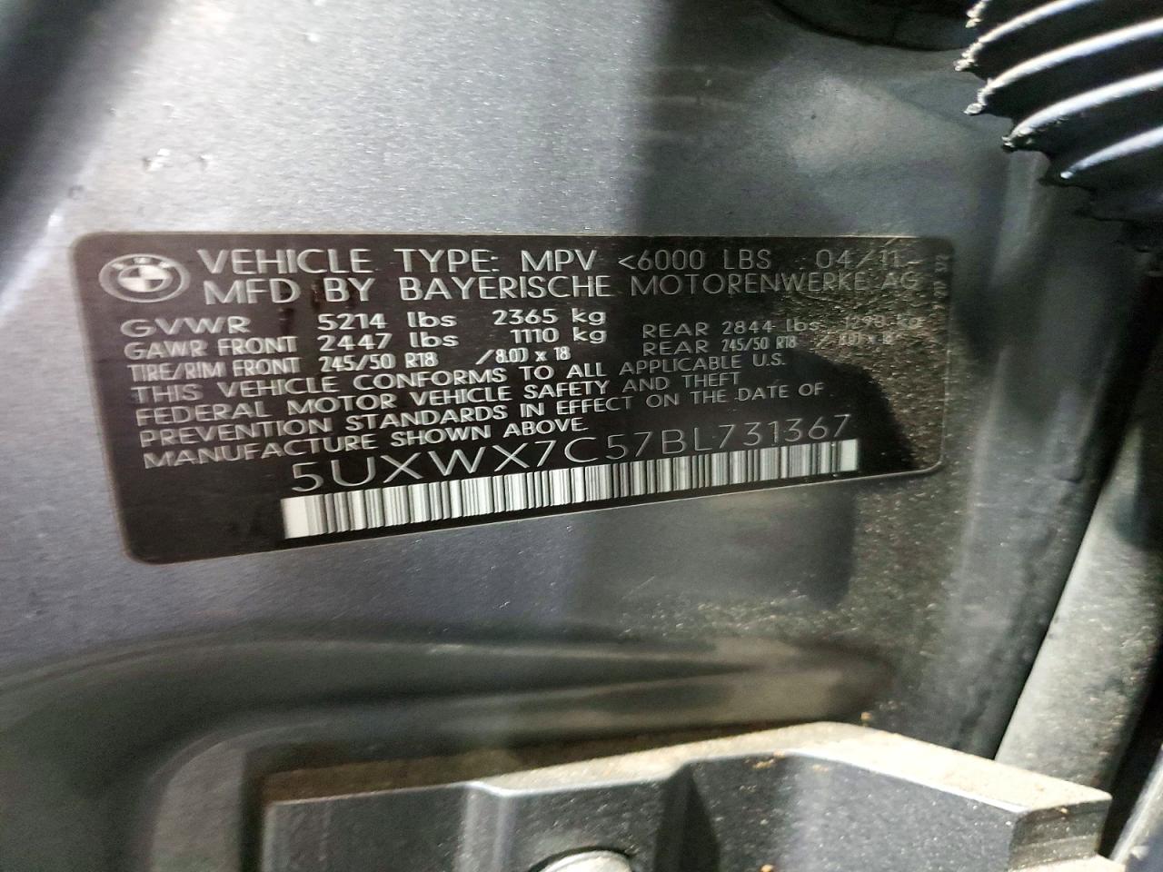 2011 BMW X3 XDRIVE35I photo 23