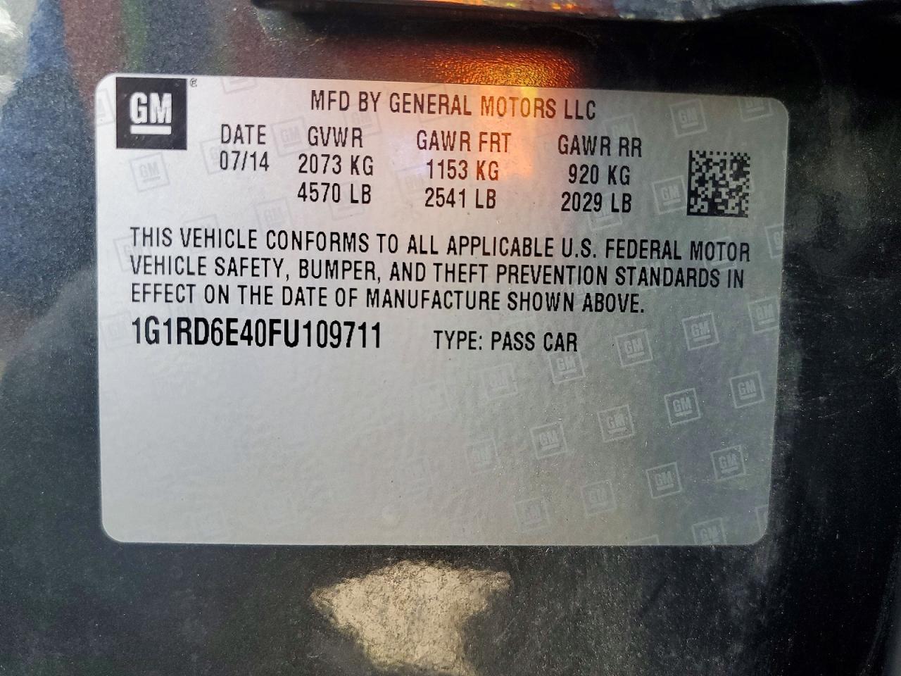 2015 CHEVROLET VOLT photo 34