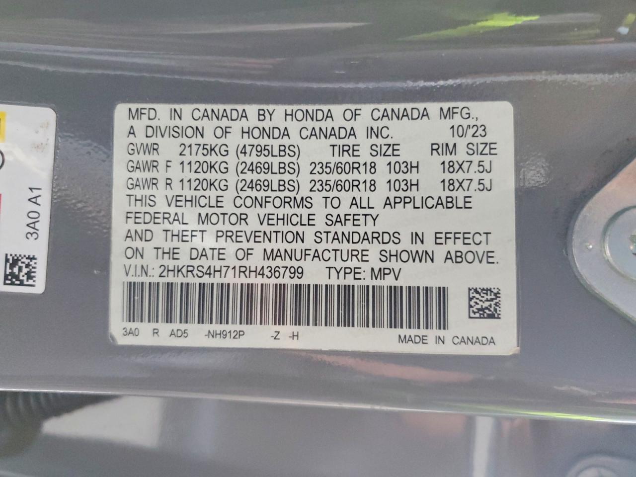 2024 HONDA CR-V EXL photo 13