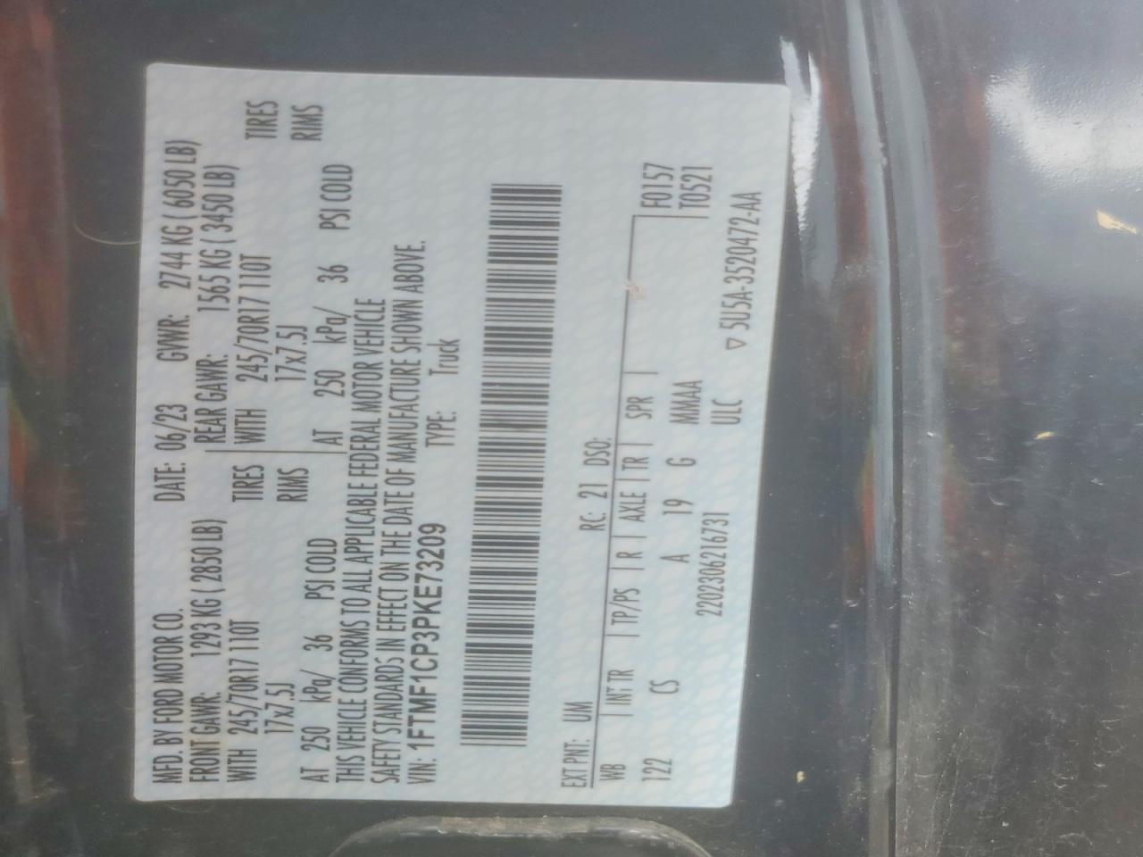 2023 FORD F150 photo 23