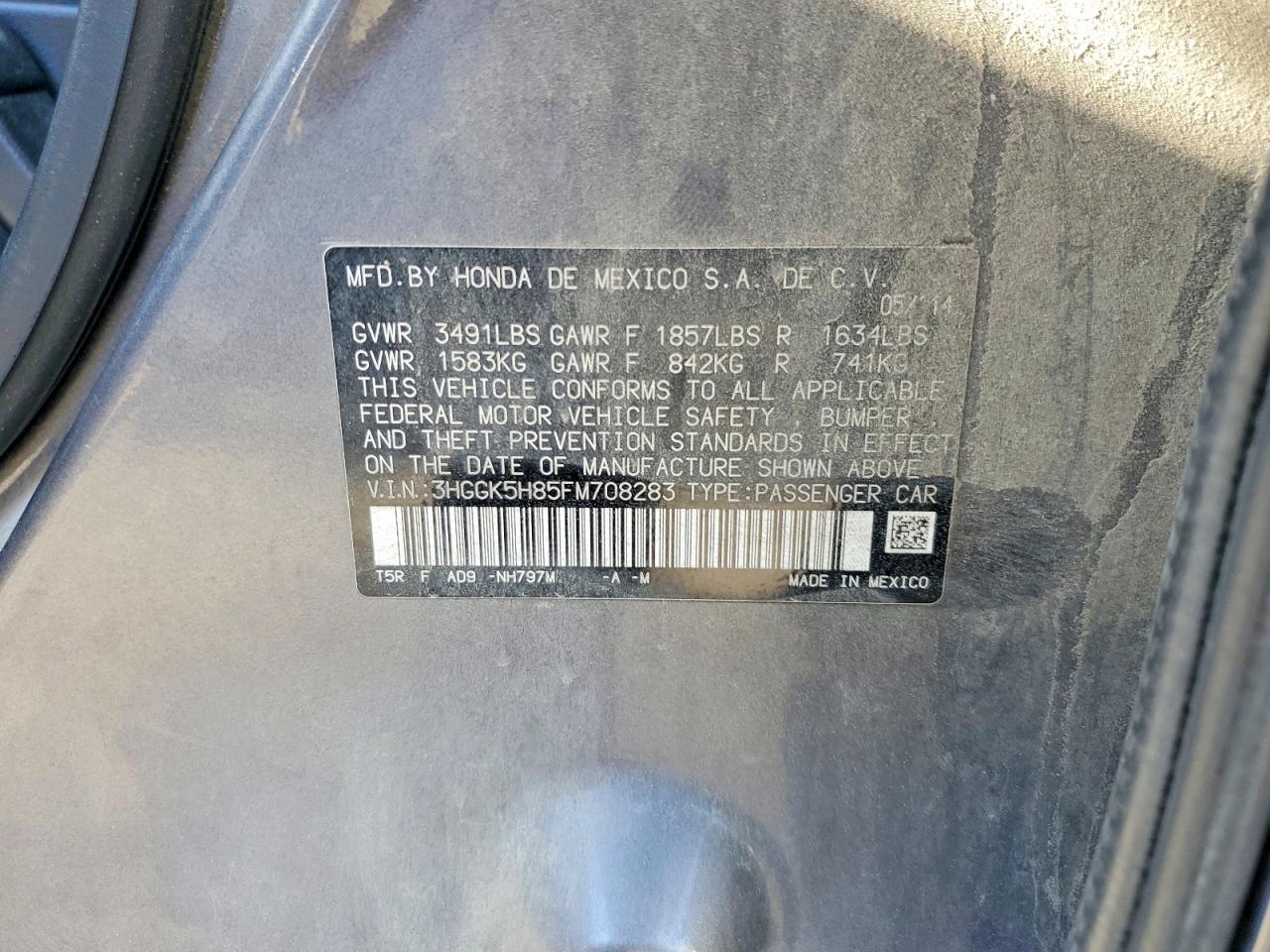 2015 HONDA FIT EX photo 12