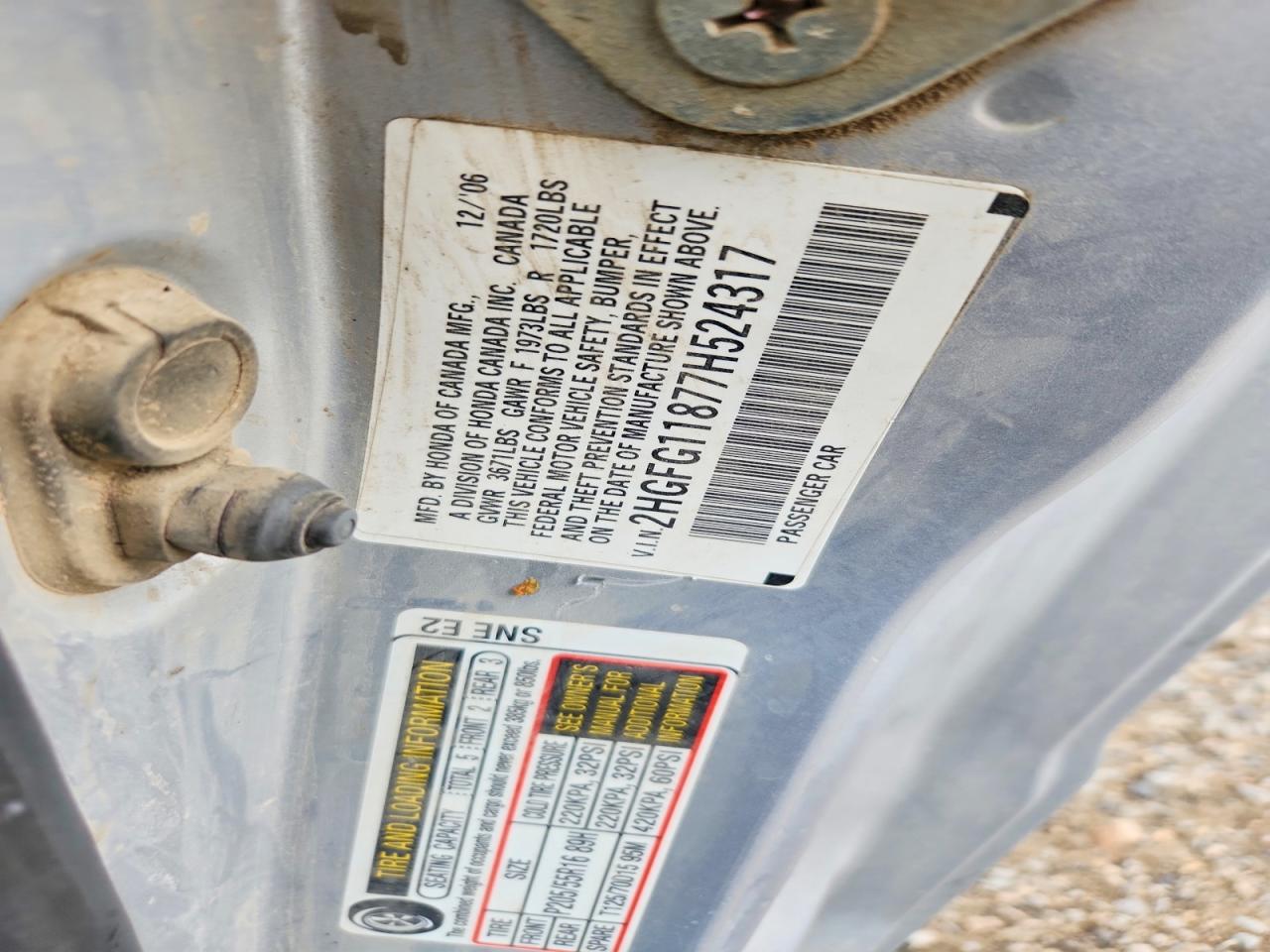 2007 HONDA CIVIC EX photo 37