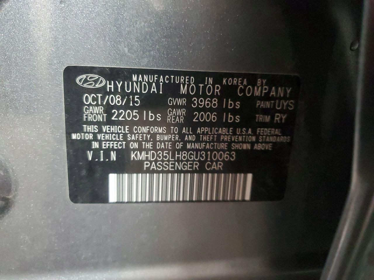 2016 HYUNDAI ELANTRA GT BASE photo 23