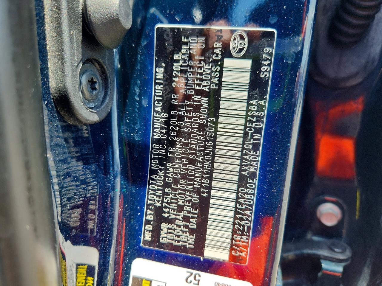 2018 TOYOTA CAMRY SE photo 23
