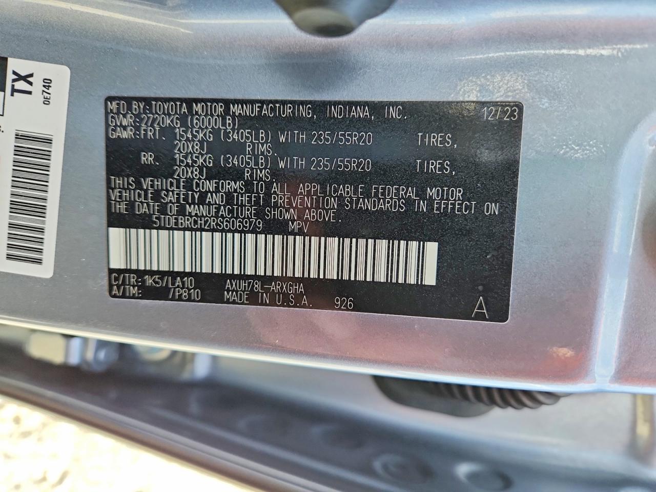 2024 TOYOTA HIGHLANDER HYBRID PLATINUM photo 37