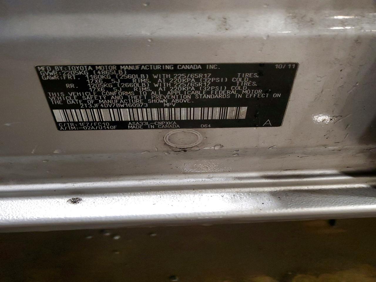 2011 TOYOTA RAV4 BASE photo 37
