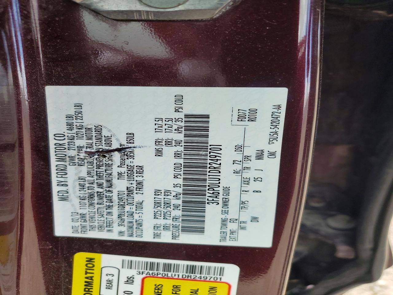 2013 FORD FUSION SE HYBRID photo 23