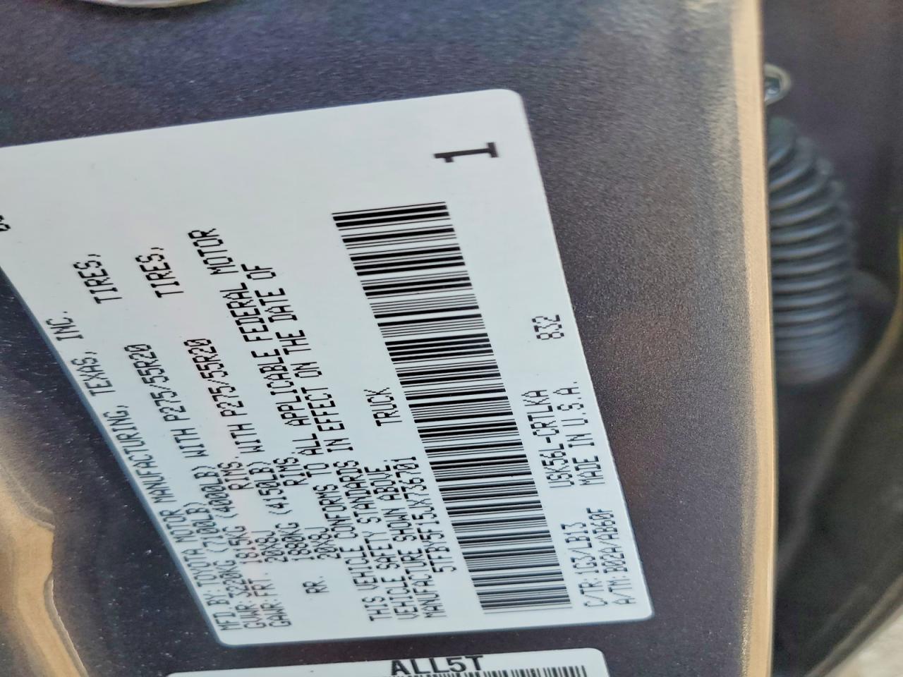 2018 TOYOTA TUNDRA DOUBLE CAB LIMITED photo 34