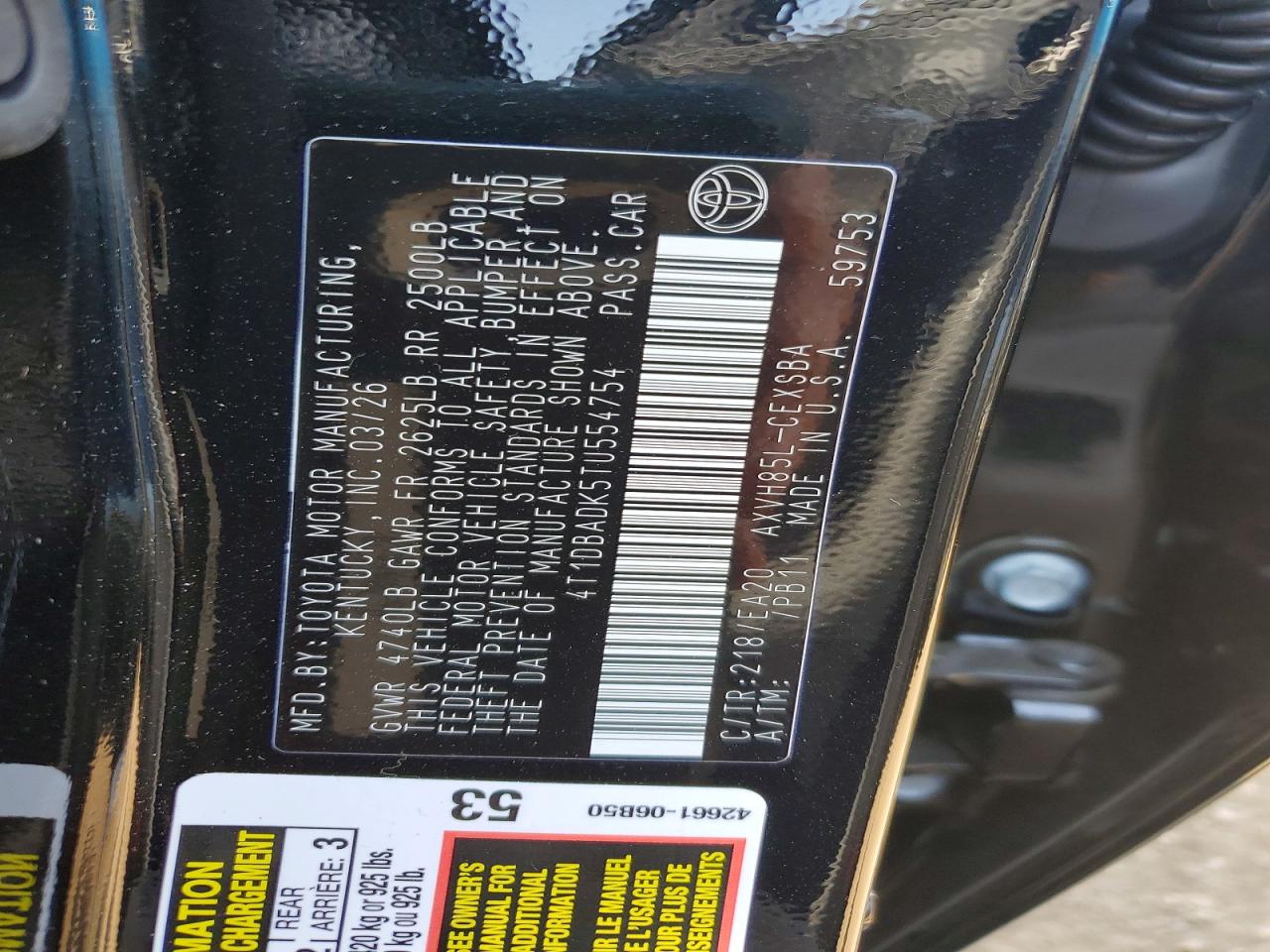 2026 TOYOTA CAMRY NIGHTSHADE photo 25