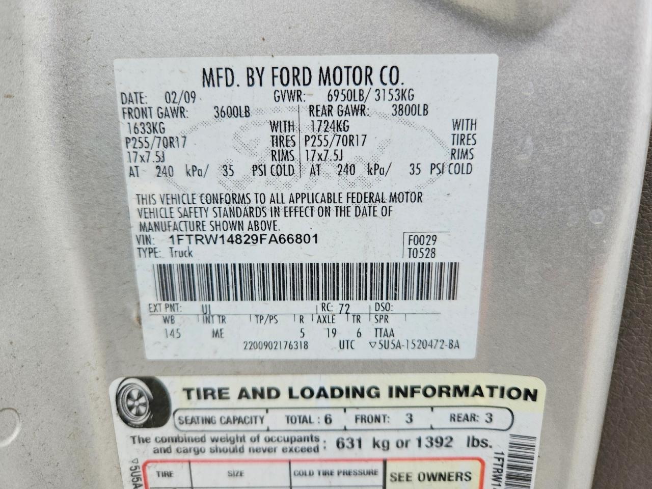 2009 FORD F150 SUPERCREW photo 23