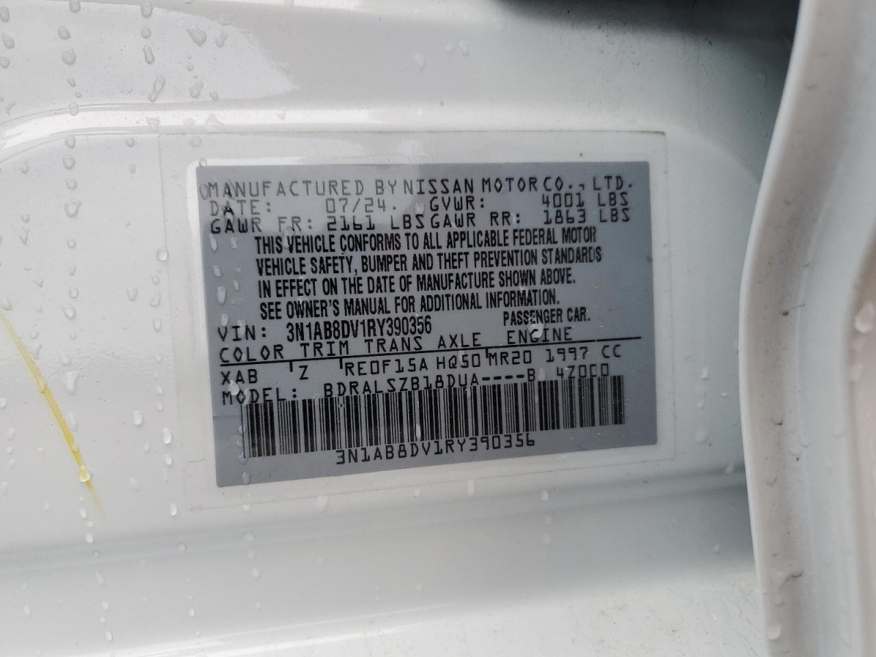2024 NISSAN SENTRA SR photo 13