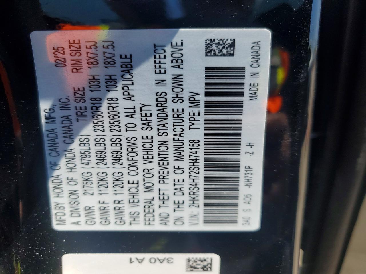 2025 HONDA CR-V EXL photo 27