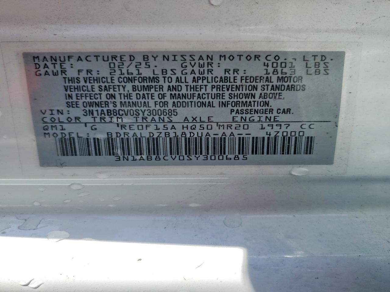 2025 NISSAN SENTRA photo 13