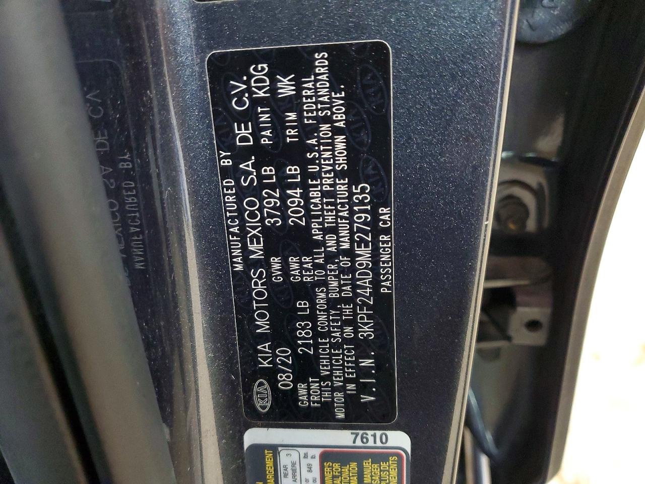 2021 KIA FORTE LXS photo 23