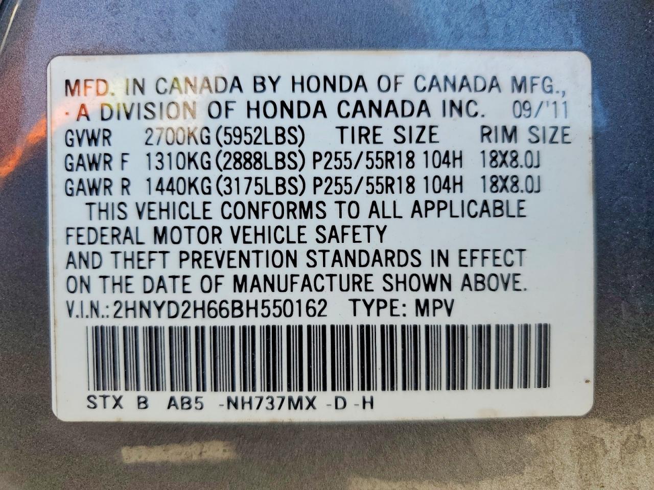 2011 ACURA MDX TECHNOLOGY photo 37