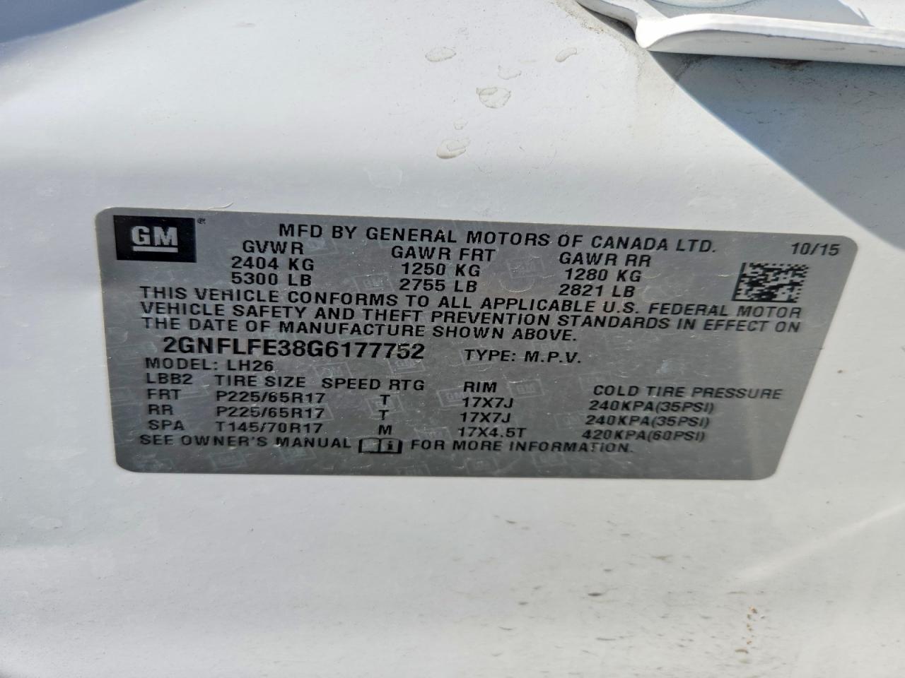 2016 CHEVROLET EQUINOX photo 37