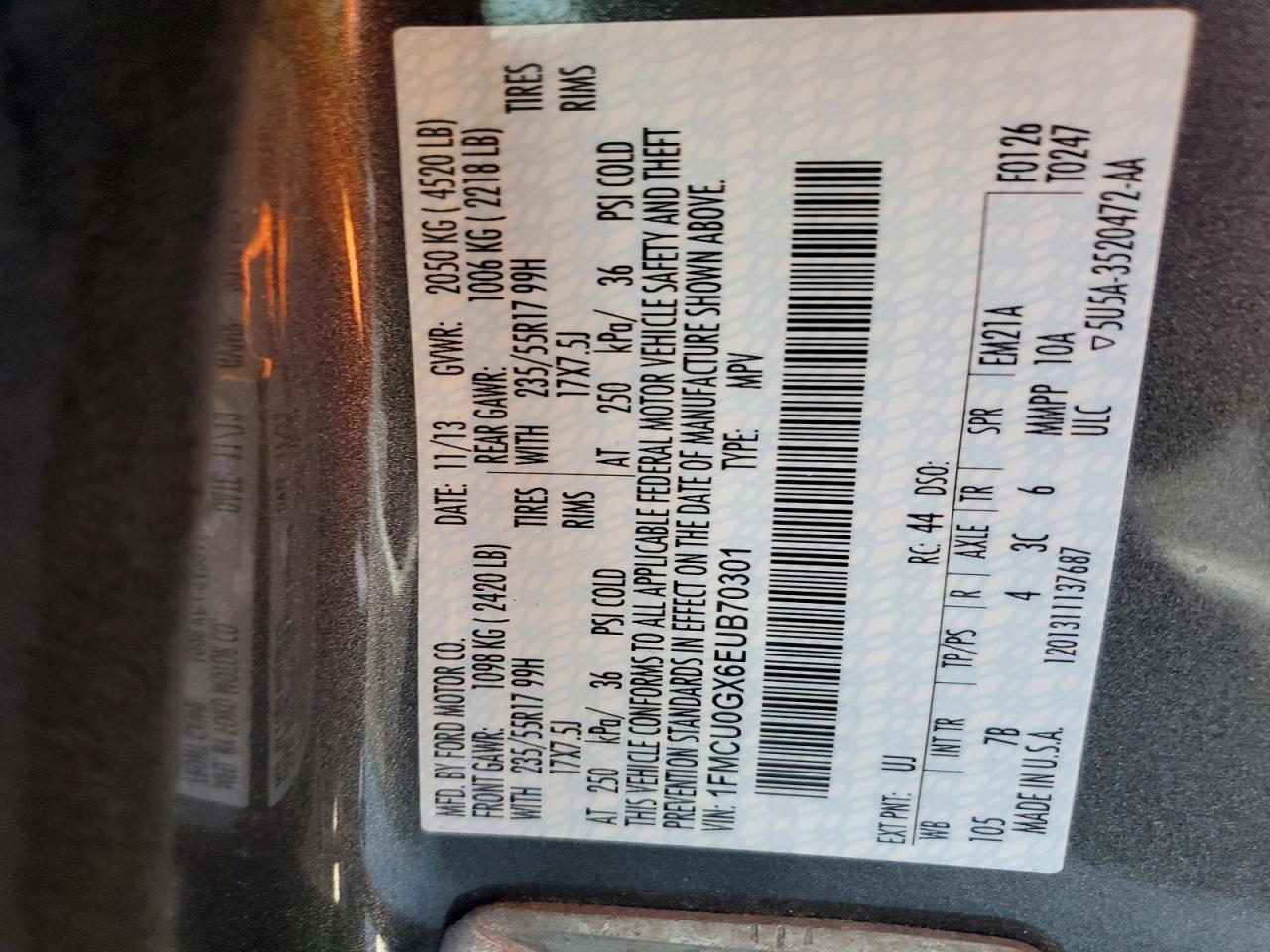 2014 FORD ESCAPE SE photo 25