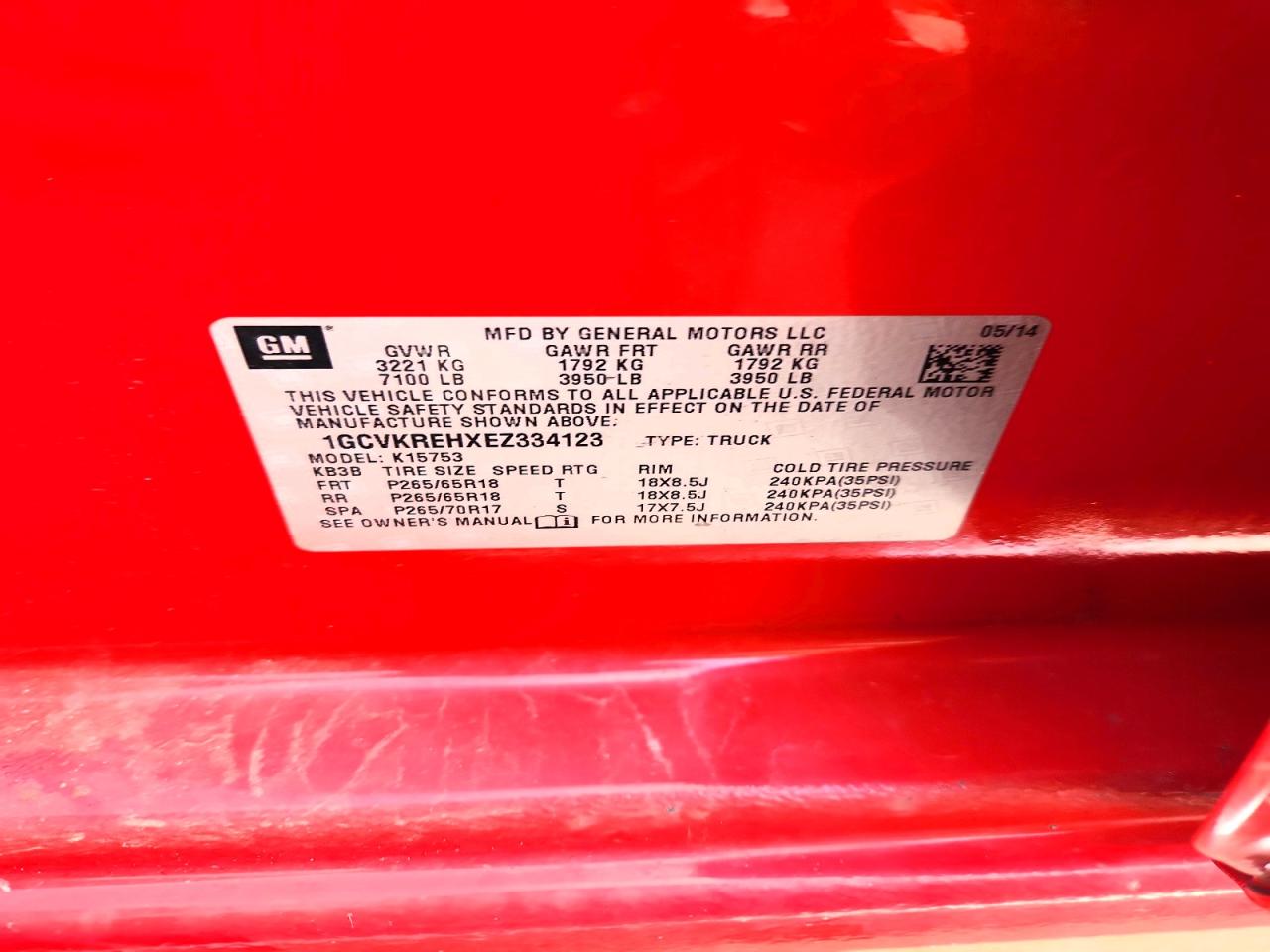 2014 CHEVROLET SILVERADO K1500 LT photo 23