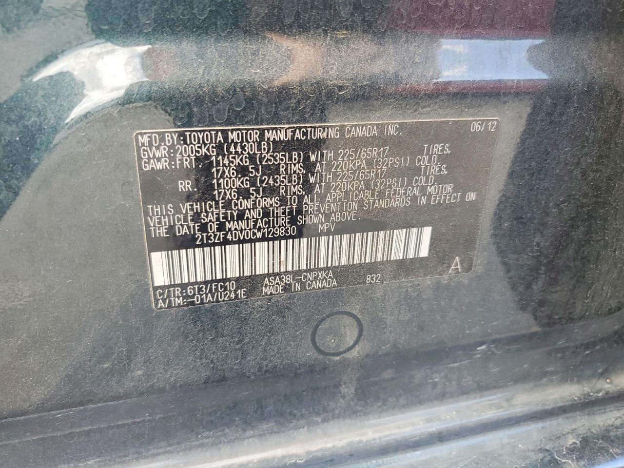 2012 TOYOTA RAV4 BASE photo 23