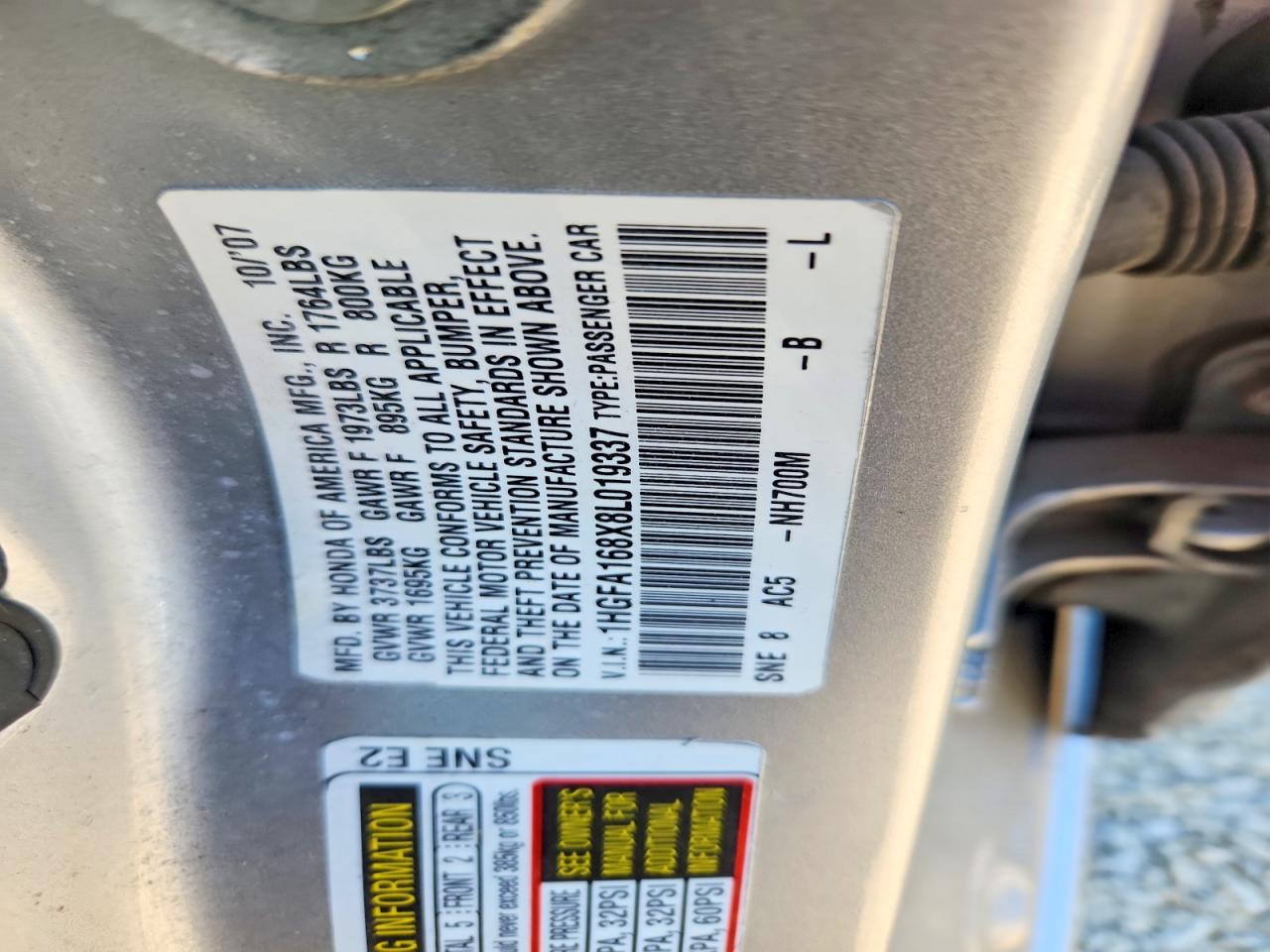2008 HONDA CIVIC EX photo 23